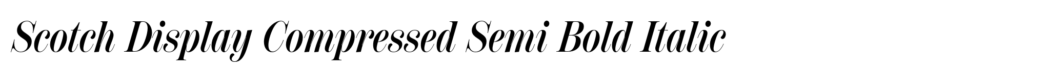Scotch Display Compressed Semi Bold Italic image